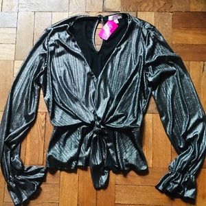 🛑 A’gaci metallic blouse.